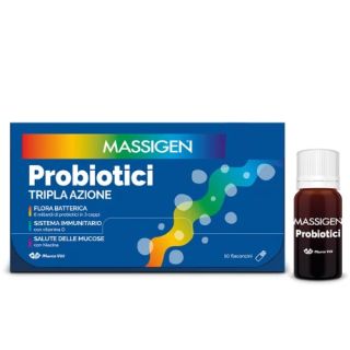 Massigen Probiotici integratore alimentare10 Flaconcini