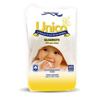 Unico Quadrotti in cotone 60 pezzi