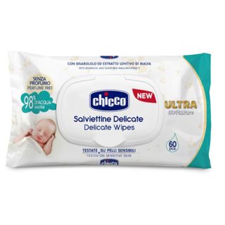 Chicco Cosmetic Salviette No Profumo 60 Pezzi