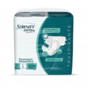 Serenity Soft Dry Sensitive Pannolone mutandina Super taglia L 15 pezzi