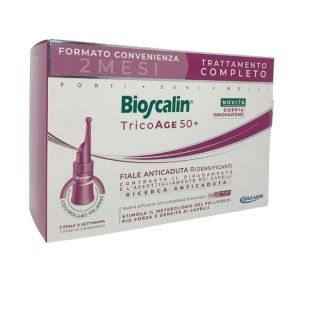 Bioscalin Tricoage 50+ Fiale Capelli Anticaduta Ridensificanti Donna 16 fiale