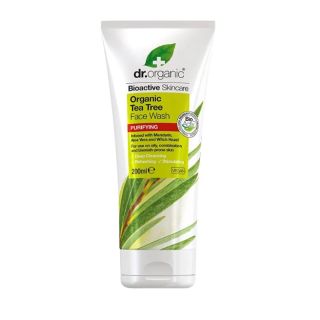 Dr Organic Tea Tree Detergente Viso 200 ml