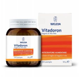 Weleda Vitadron Fragaria et Vitis Folia Integratore fegato 200 Pastiglie