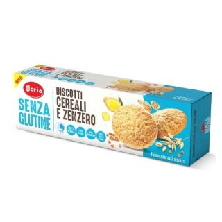 Doria Biscotti Cereali/Zenzero Senza Glutine 4x37,5 gr
