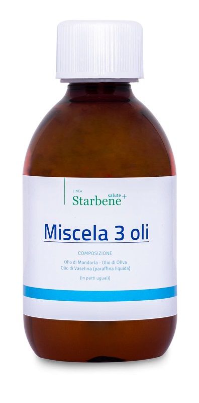 Starbene Miscela 3 olii - integratore a base di olio di oliva, olio di  mandorla ed olio di vaselina 500 Ml