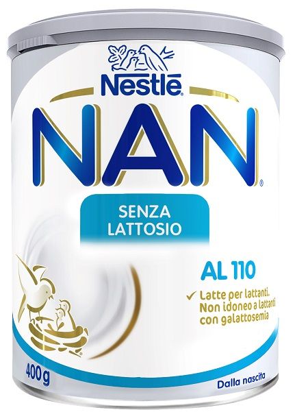 Nestlè NAN AL 110 Latte per neonati senza lattosio 800 Gr