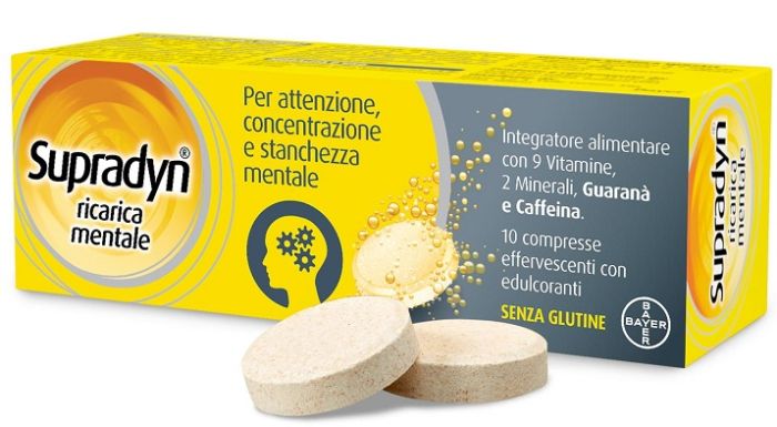 Supradyn Ricarica Mentale Integratore Mente e Concentrazione 10 Compresse