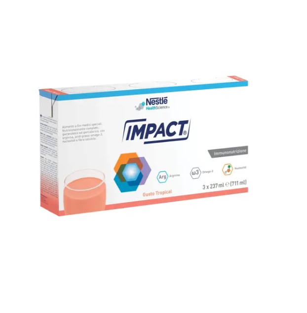 Impact Tropical Formula per Immunonutrizione Pronta da Bere 3x237 ml